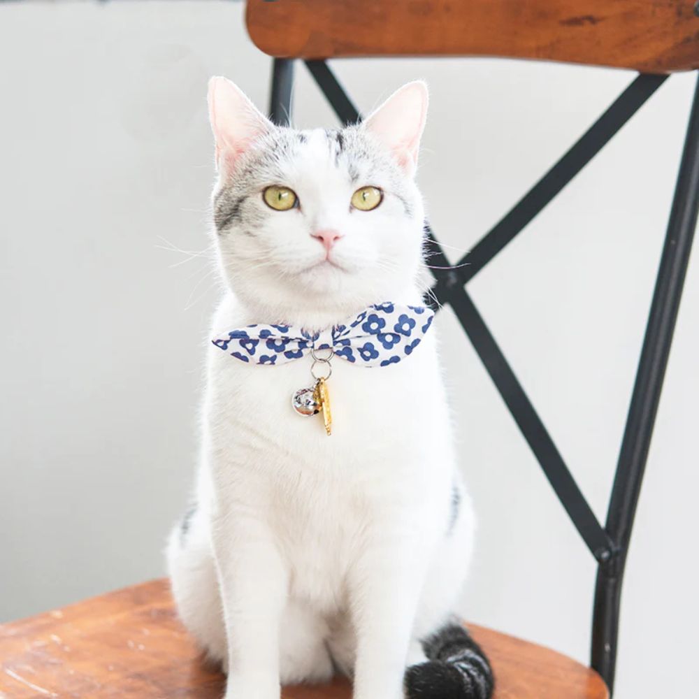 Touchcat Miss-Daisy Designer Cat Collar - Navy