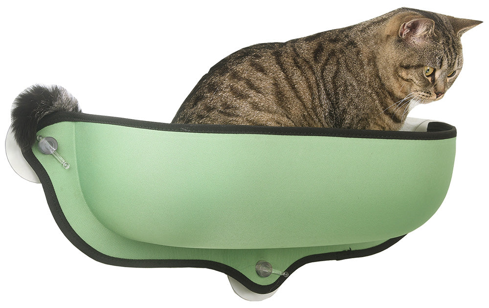 Pet Life'Cat Laze' Suction Cupped Dual-Leveled Kitty Cat Lounger