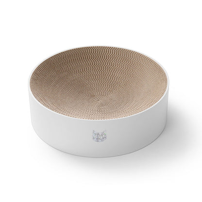 Cozy Cat Scratcher Bowl (Hologram White)