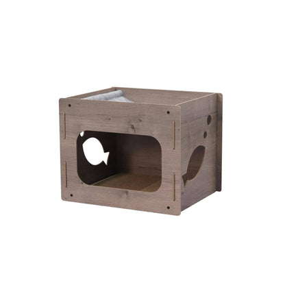 PetPals Contemporary Minimalist Design Cat House, Matches Your Home Decor - Jodie, Medium